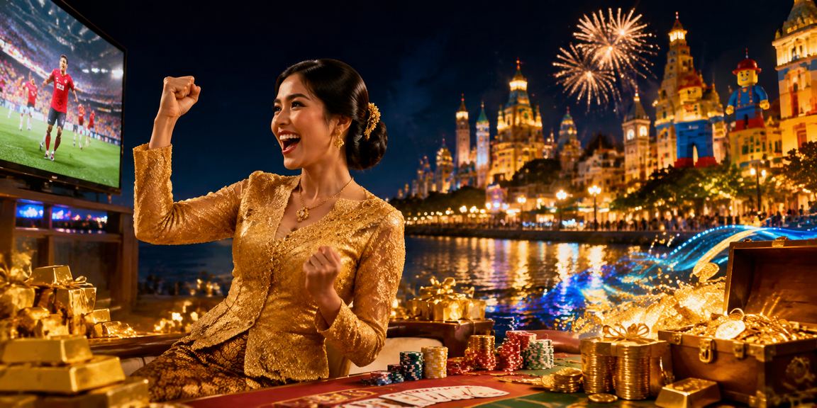 Malaysian player in kebaya attire playing Teen Patti using the empire88 casino bonus