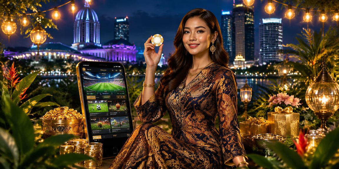 Pemain di Selangor menikmati pertaruhan sukan dalam talian melalui platform empire88 dengan pakaian batik